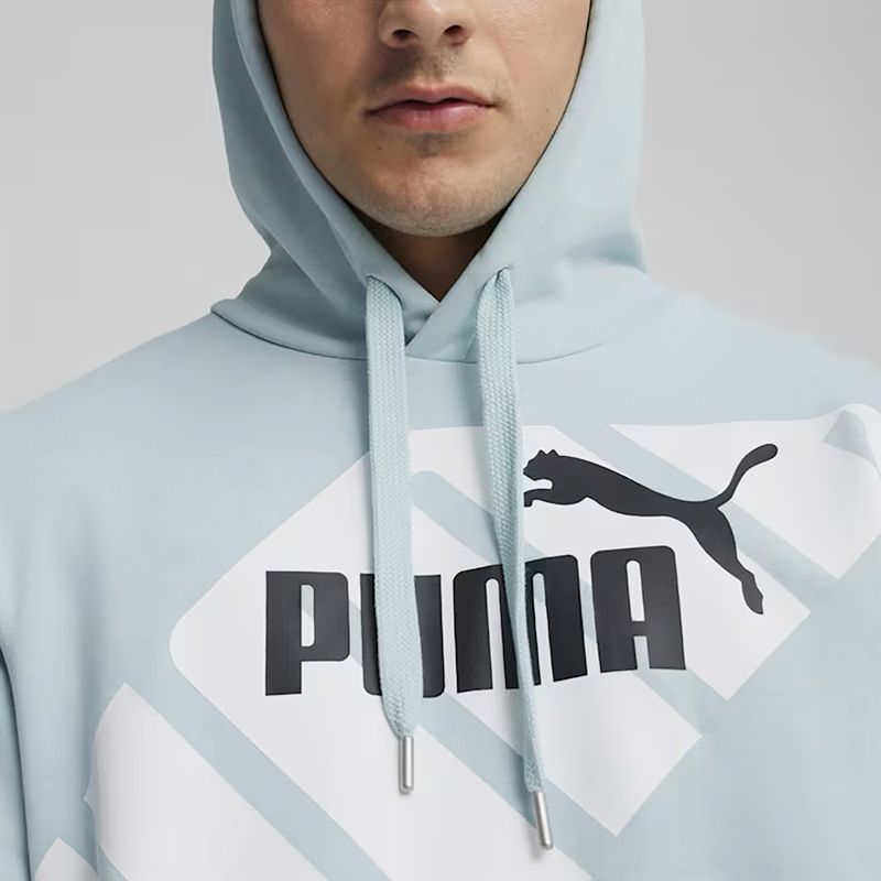 Herren PUMA Power Graphic Hoodie TR türkis surf 6