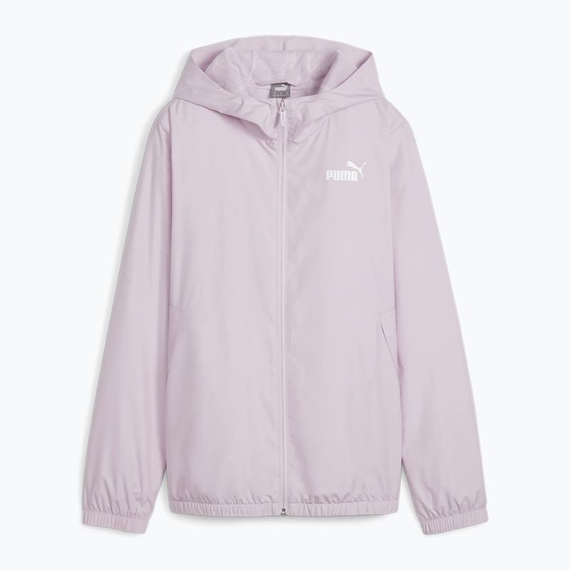 PUMA ESS Solid Windbreaker Kapuzenjacke für Frauen Grape Mist Jacke