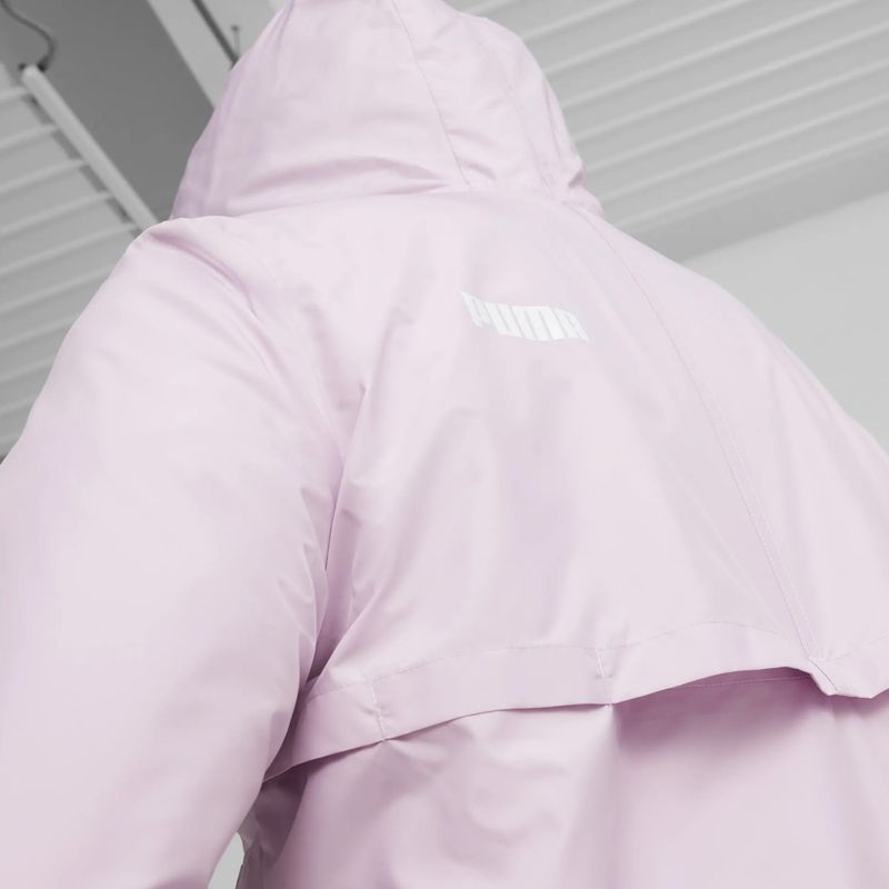 PUMA ESS Solid Windbreaker Kapuzenjacke für Frauen Grape Mist Jacke 7