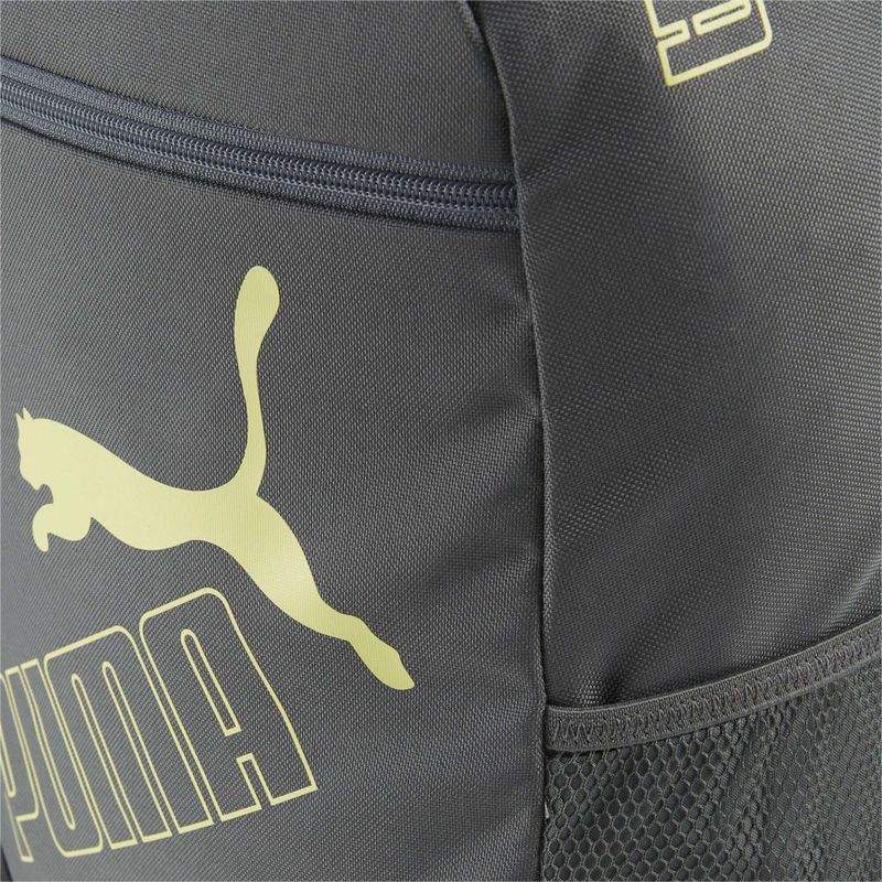 PUMA Phase II 21 l mineralgrau/limettenfarbener Rucksack 6