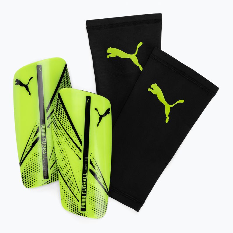 PUMA Attacanto Sleeve electric lime/puma schwarz Schienbeinschoner