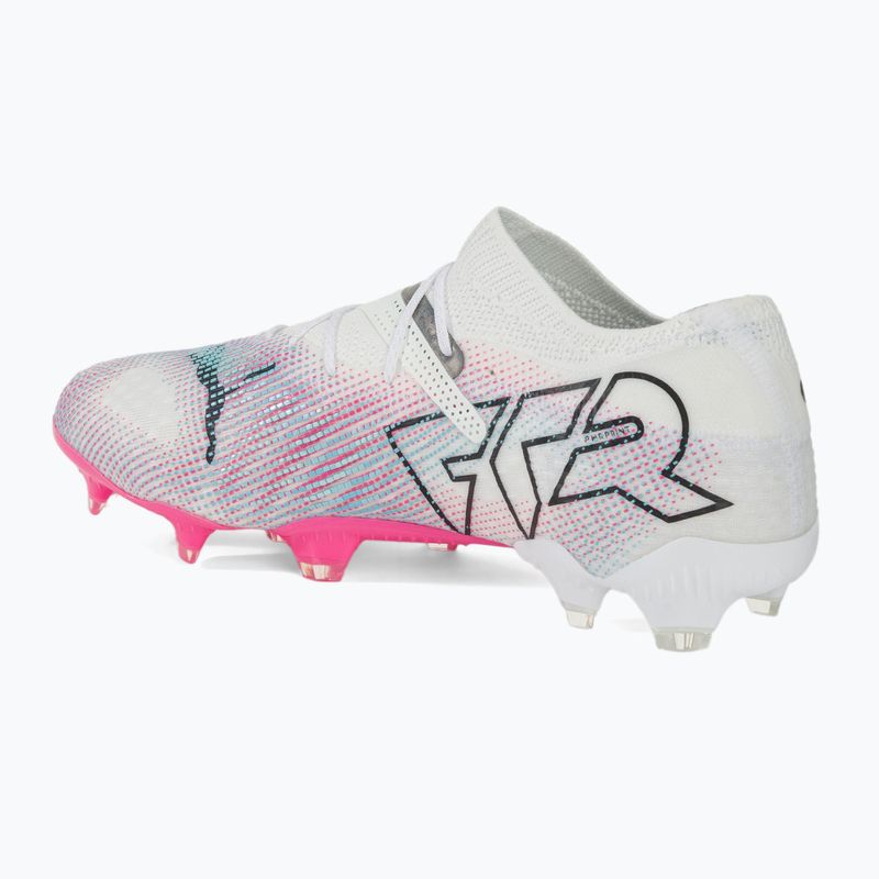 PUMA Future 7 Ultimate Low FG/AG weiß/schwarz/Giftrosa/helles Aqua/Silbernebel Fußballschuhe 3