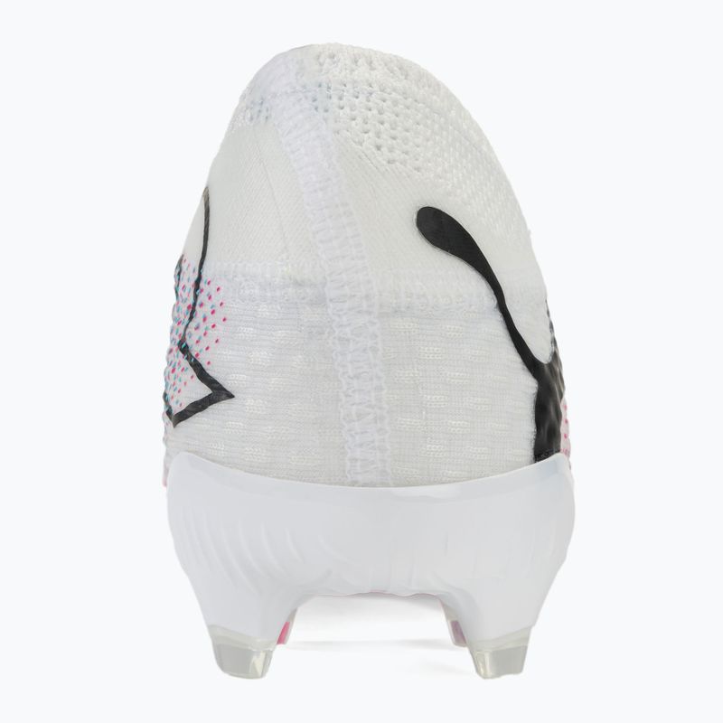 PUMA Future 7 Ultimate Low FG/AG weiß/schwarz/Giftrosa/helles Aqua/Silbernebel Fußballschuhe 6