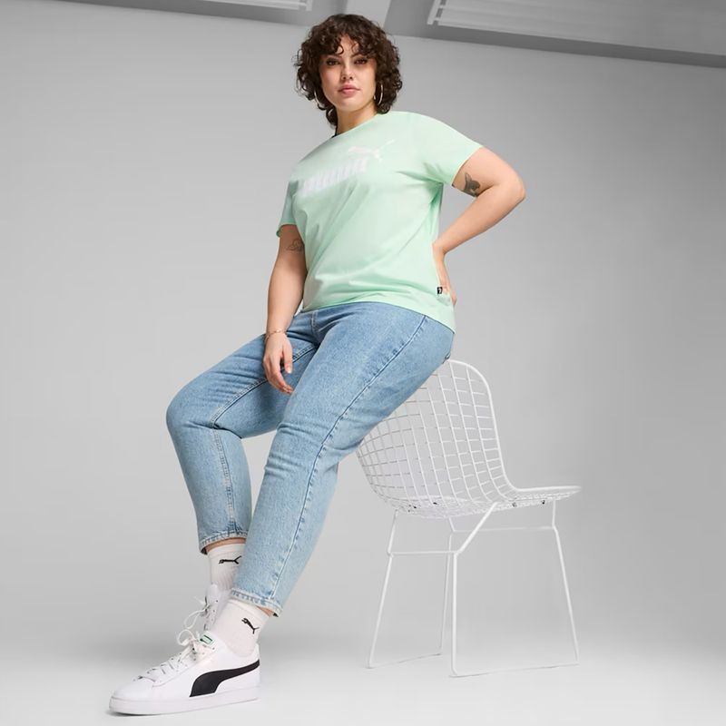 PUMA ESS Logo Tee für Damen, mintgrün 4