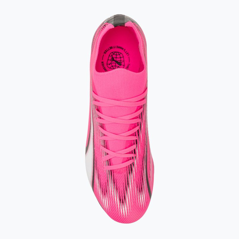 PUMA Ultra Match MxSG Fußballschuhe Gift Pink/Puma Weiß/Puma Schwarz 5