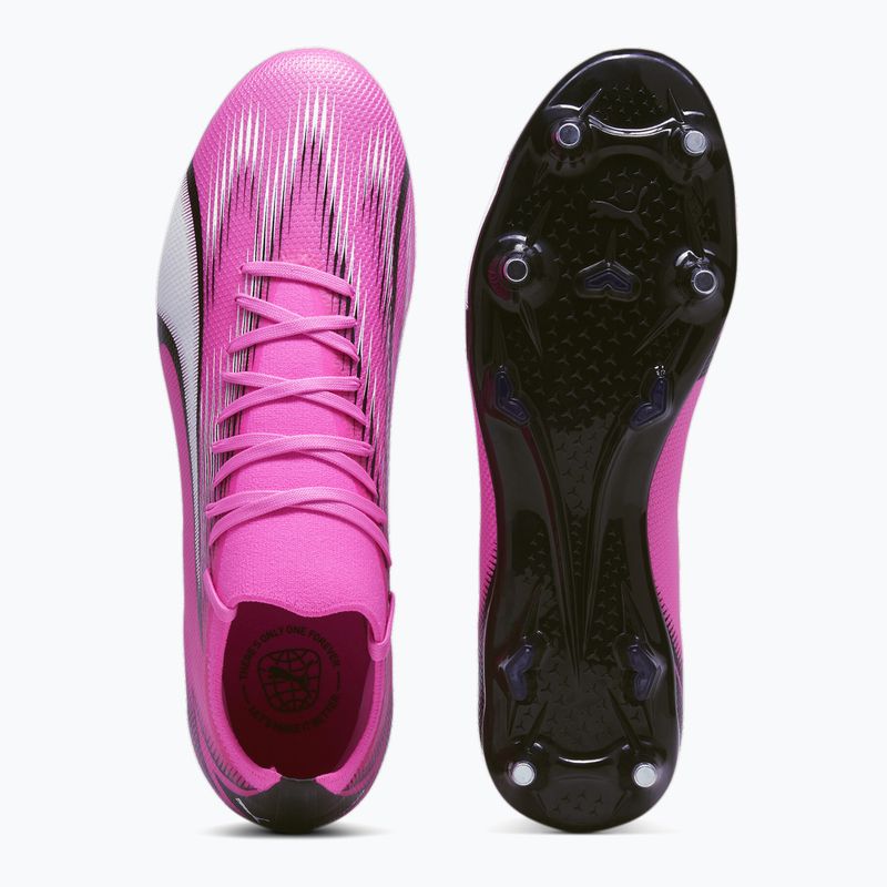 PUMA Ultra Match MxSG Fußballschuhe Gift Pink/Puma Weiß/Puma Schwarz 11
