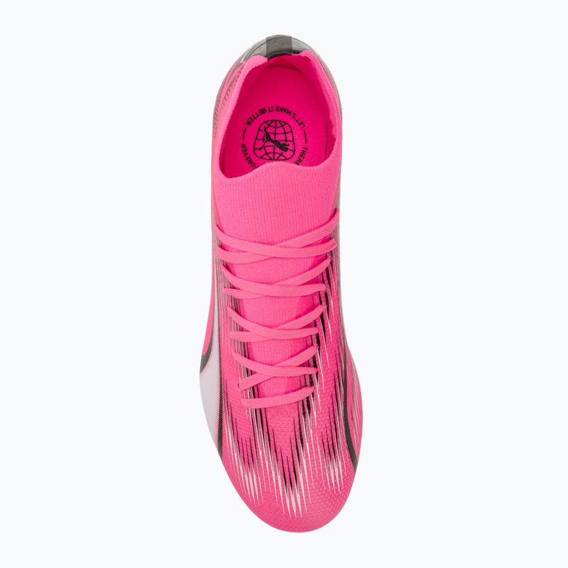 PUMA Ultra Match FG/AG Fußballschuhe giftrosa/puma weiß/puma schwarz 5