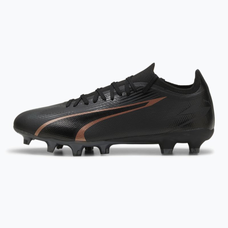 PUMA Ultra Match FG/AG Fußballschuhe puma schwarz/copper rose 8