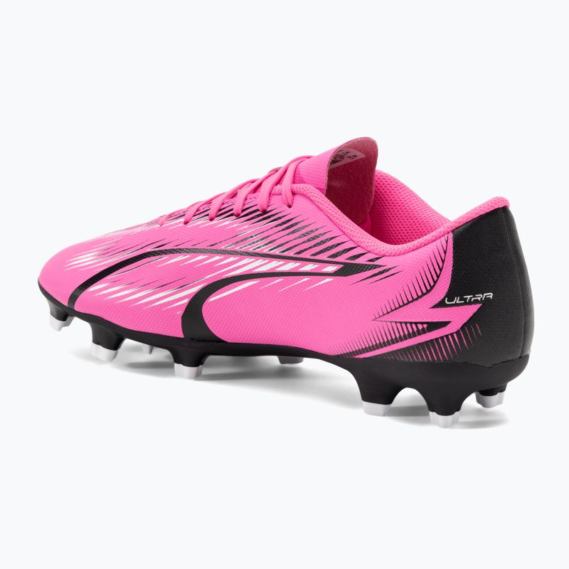 PUMA Ultra Play FG/AG Fußballschuhe Gift Pink/Puma Weiß/Puma Schwarz 3