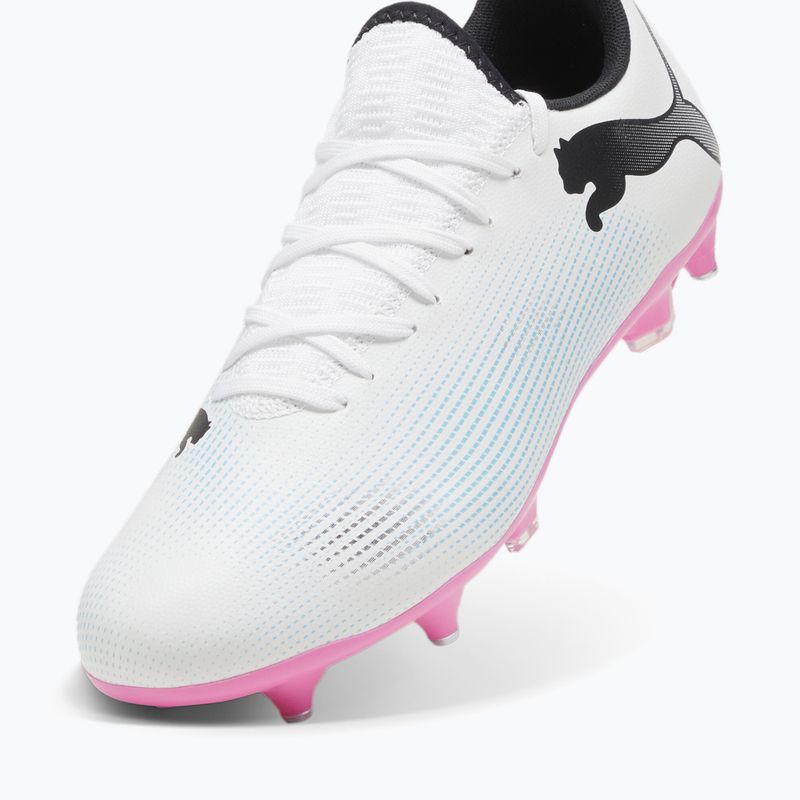 PUMA Future 7 Play MxSG Fußballschuhe puma weiß/puma schwarz/poison pink 12