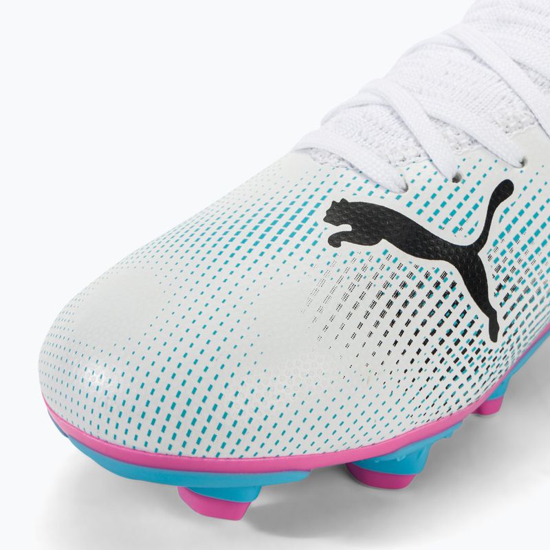 Kinder Fußballschuhe PUMA Future 7 Play FG/AG puma weiß/puma schwarz/poison pink 7