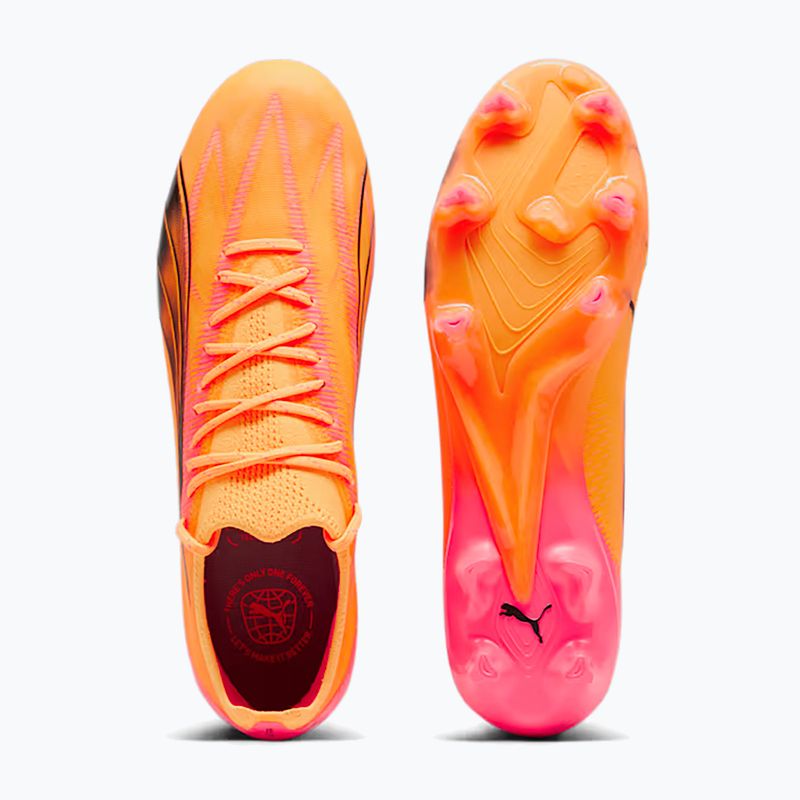 PUMA Ultra Ultimate FG/AG sunset glow/puma schwarz/sun stream Fußballschuhe 11