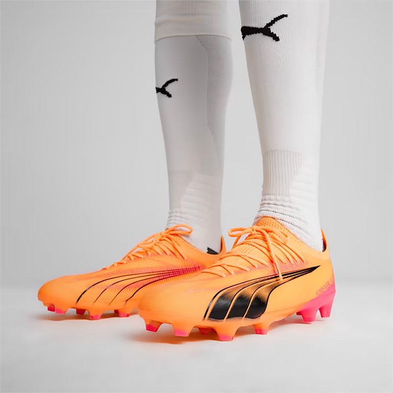 PUMA Ultra Ultimate FG/AG sunset glow/puma schwarz/sun stream Fußballschuhe 16