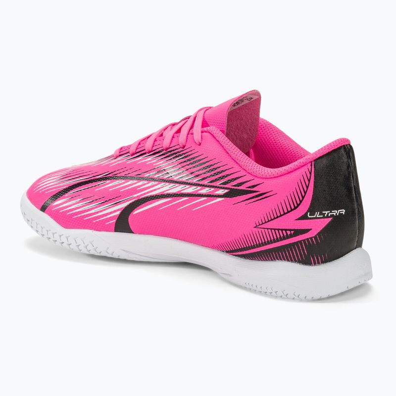 PUMA Ultra Play TT Jr Kinder Fußballschuhe Gift Pink/Puma Weiß/Puma Schwarz 3