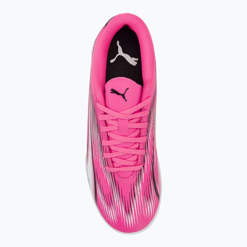 PUMA Ultra Play TT Jr Kinder Fußballschuhe Gift Pink/Puma Weiß/Puma Schwarz 5