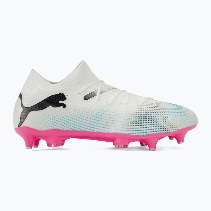 PUMA Future 7 Match MxSG Fußballschuhe puma weiß/puma schwarz/poison pink 2