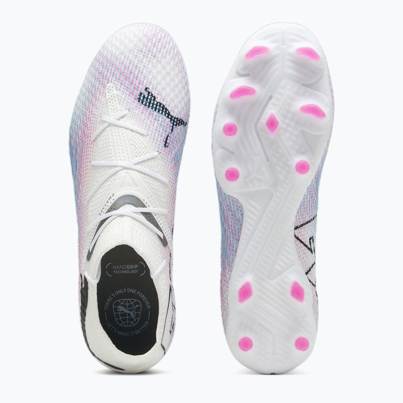 PUMA Future 7 Pro+ FG/AG Fußballschuhe puma weiß/puma schwarz/poison pink 11