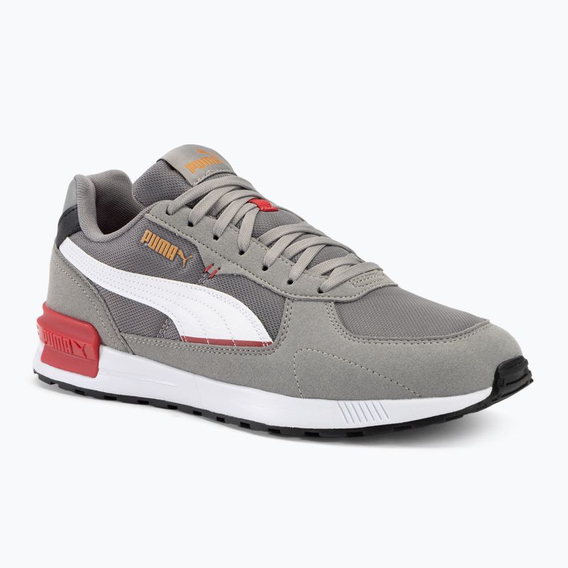 PUMA Graviton stürmische Schiefer/Puma weiß/Klub rot/Ingwer Tee Schuhe