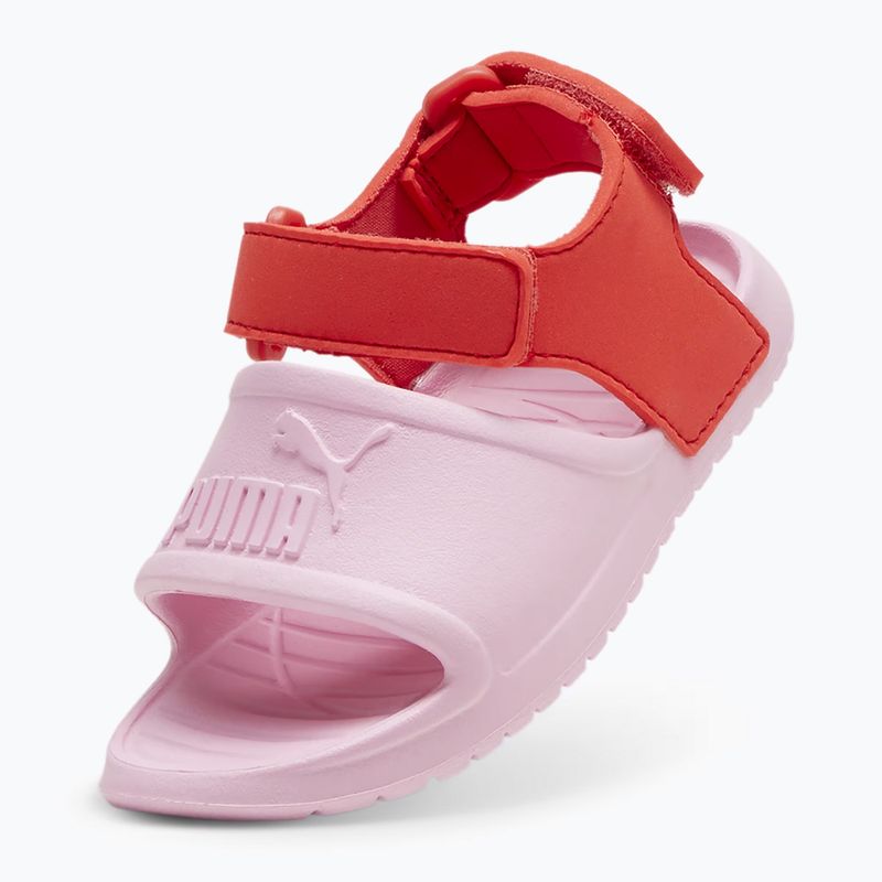 PUMA Divecat v2 Injex PS Kindersandalen rosa flieder/aktiv rot 10