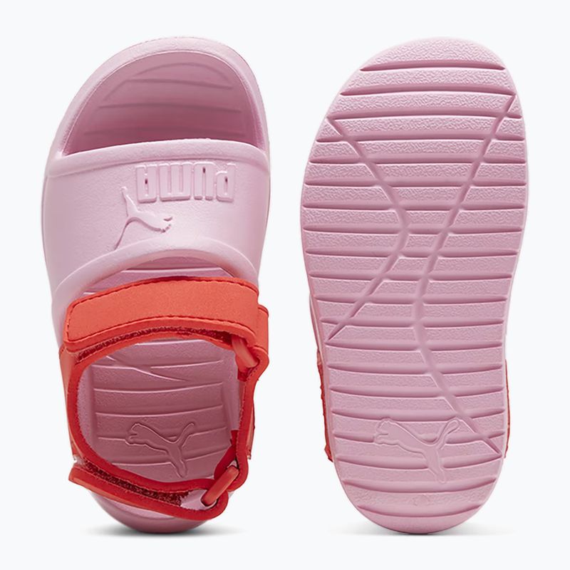 PUMA Divecat v2 Injex PS Kindersandalen rosa flieder/aktiv rot 11