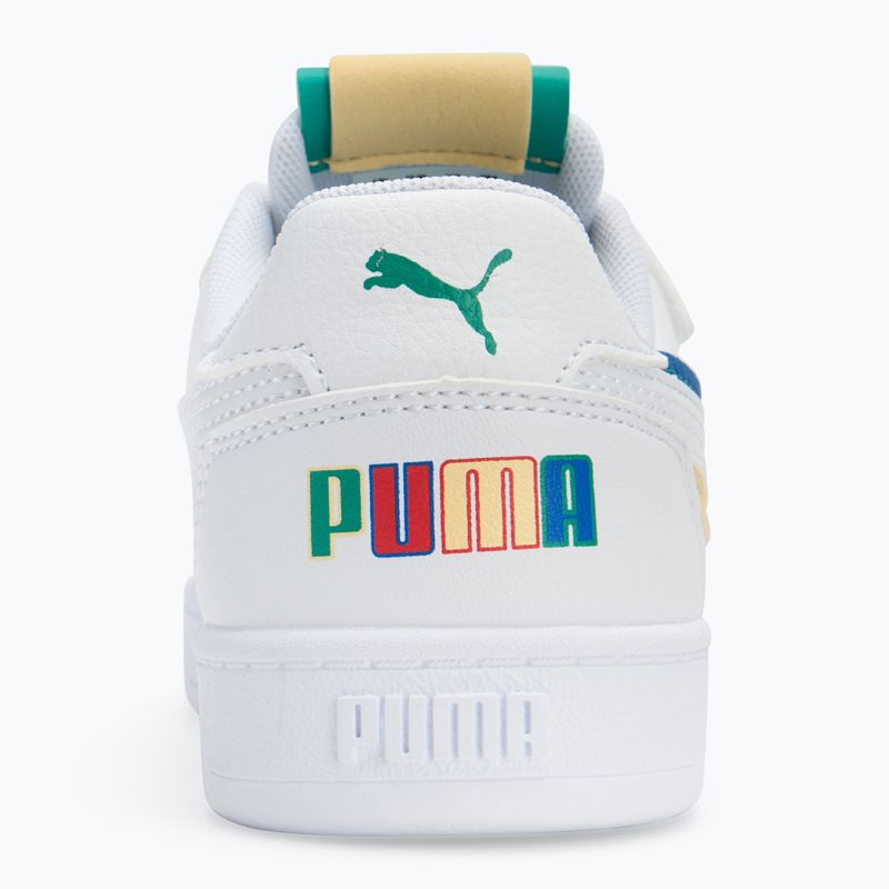 Kinderschuhe PUMA Caven 2.0 Ready, Set, Better AC+ PS puma weiß/Kobaltglasur/sparkling grün