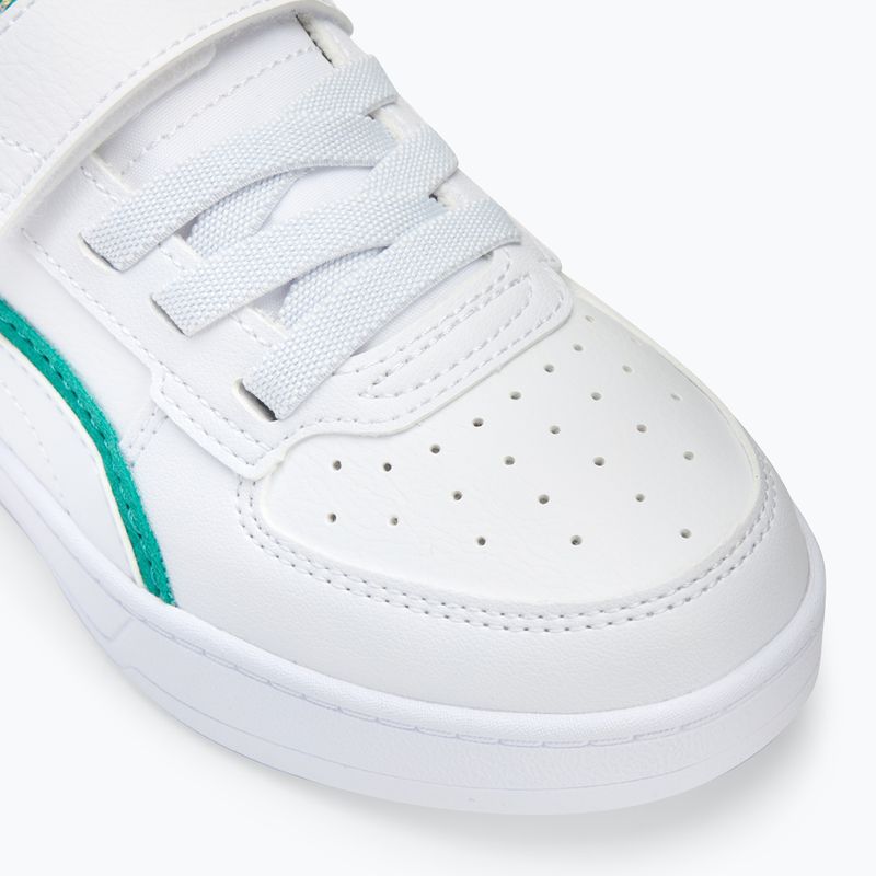 Kinderschuhe PUMA Caven 2.0 Ready, Set, Better AC+ PS puma weiß/Kobaltglasur/sparkling grün