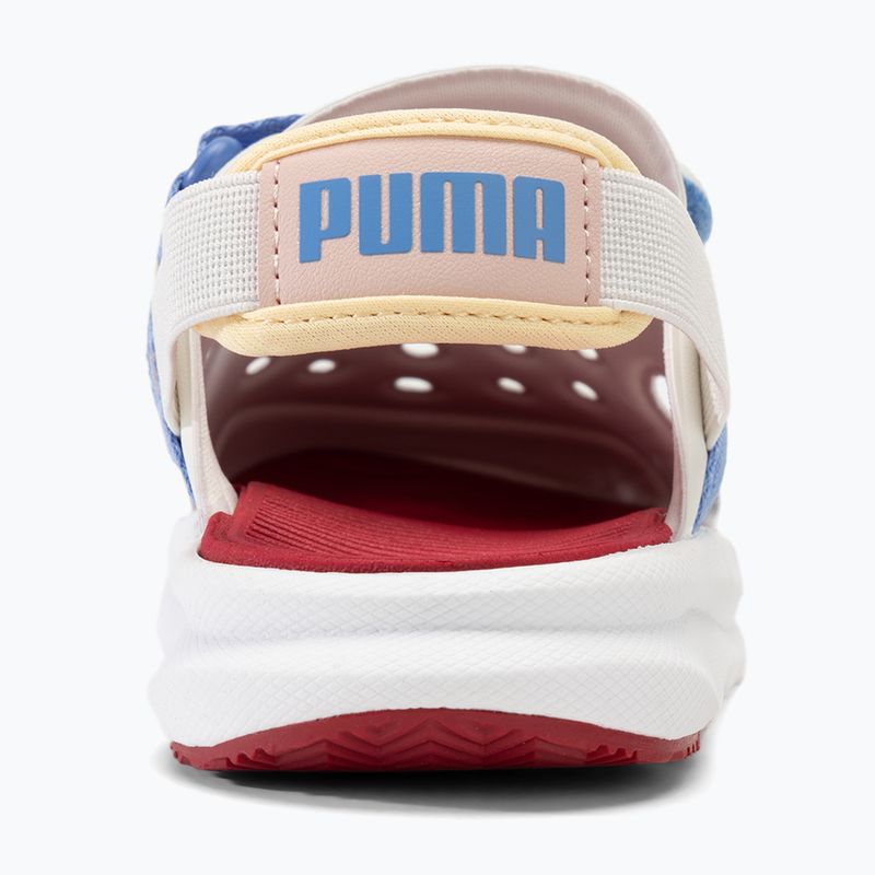 PUMA Evolve Summer Camp AC PS Kindersandalen warm weiß/blauer Himmel/Kamille 6