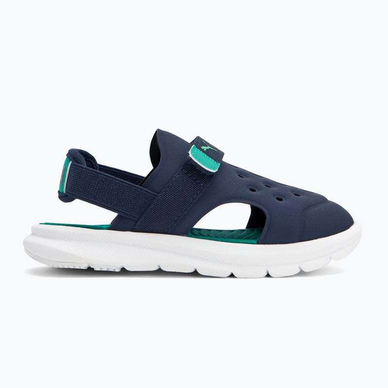 PUMA Evolve AC Inf Kindersandalen puma navy/sparkling green/puma weiß 2