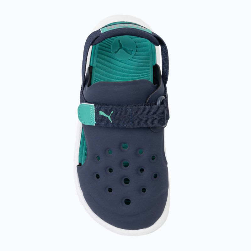 PUMA Evolve AC PS Kindersandalen puma navy/sparkling green/puma weiß 5