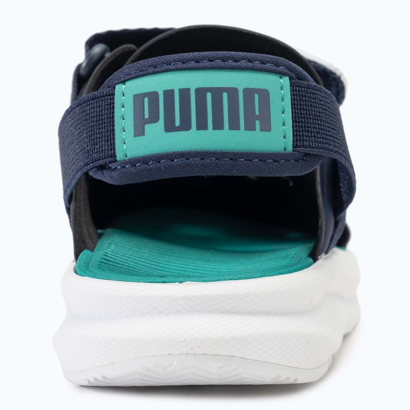 PUMA Evolve AC PS Kindersandalen puma navy/sparkling green/puma weiß 6