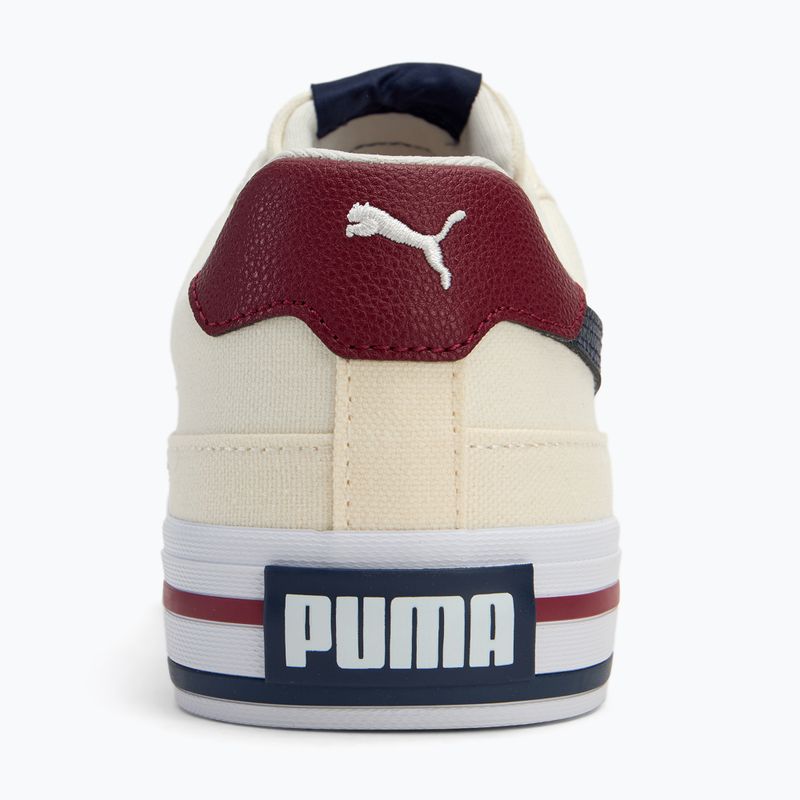 PUMA Court Classic Vulc FS Kinderschuhe warm weiß/puma navy/zucker mandel 6