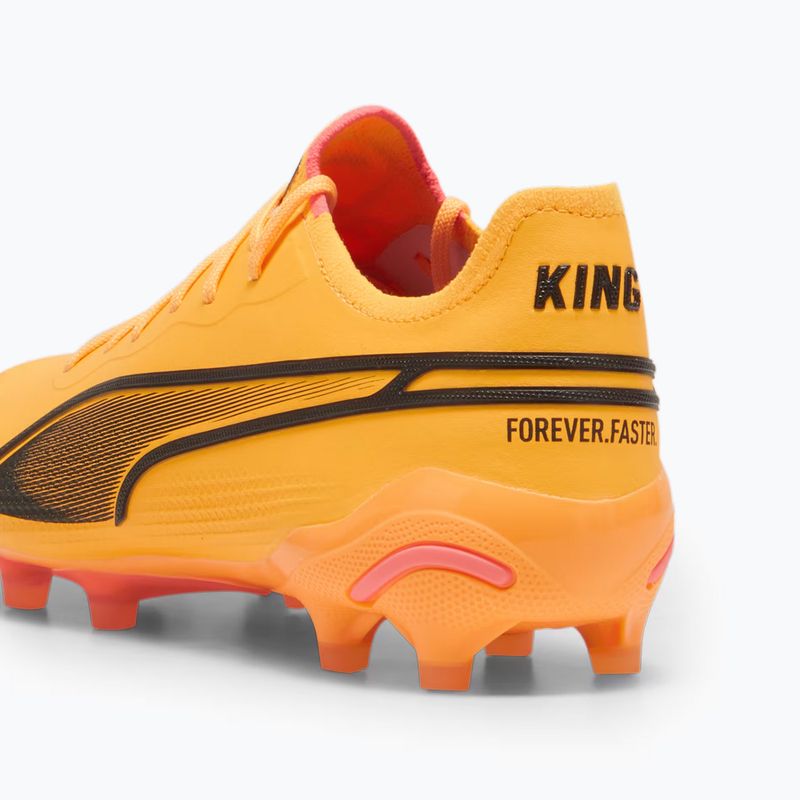 PUMA King Ultimate Fg/Ag sun stream/puma schwarz/sunset glow Fußballschuhe 13