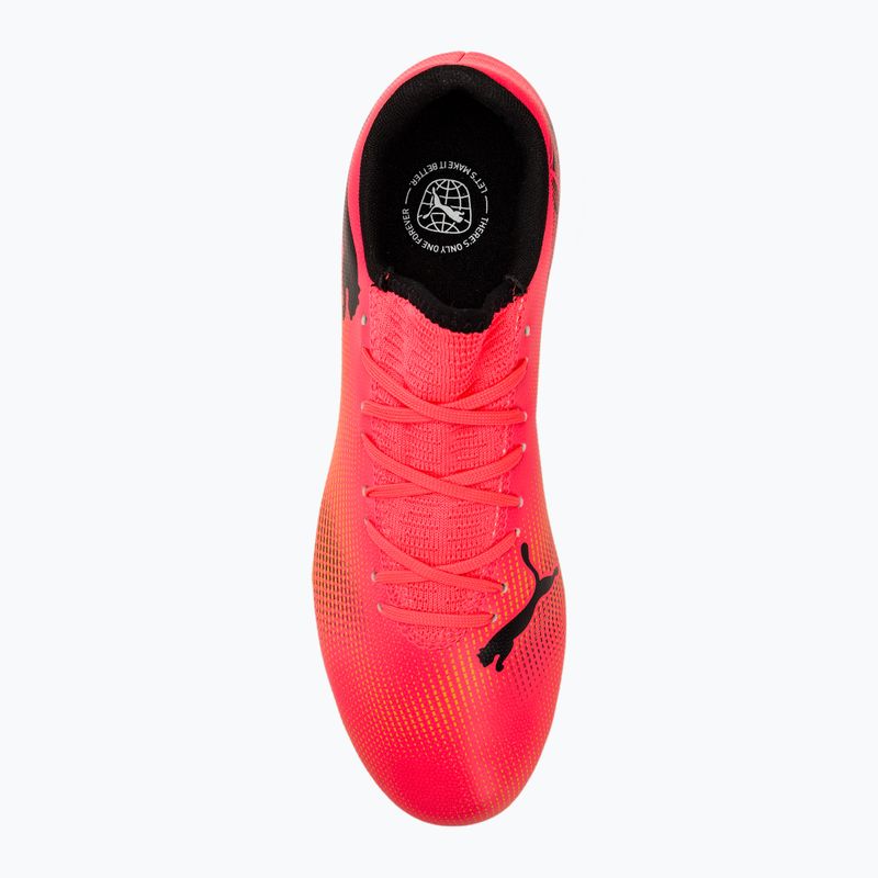 PUMA Future 7 Play FG/AG sunset glow/puma schwarz/sun stream Fußballschuhe