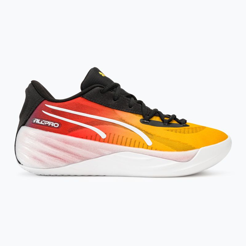 PUMA All-Pro Nitro Showtime gelb sizzle/violett schimmern Männer Basketball-Schuhe 2