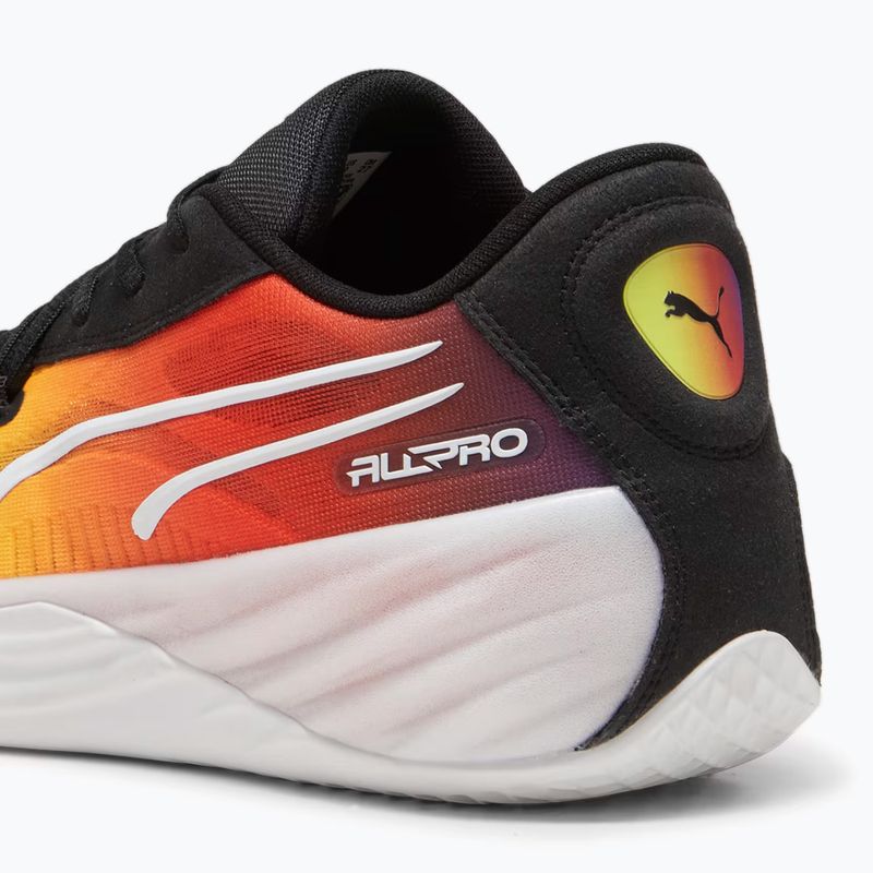PUMA All-Pro Nitro Showtime gelb sizzle/violett schimmern Männer Basketball-Schuhe 11