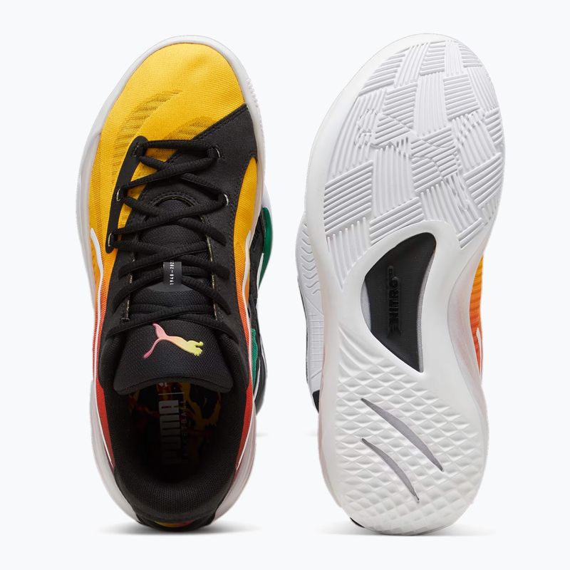 PUMA All-Pro Nitro Showtime gelb sizzle/violett schimmern Männer Basketball-Schuhe 12