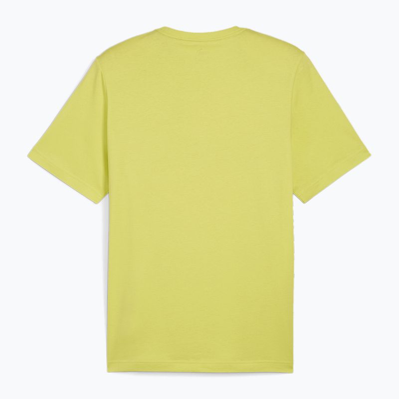 Herren PUMA Es Logo Tee (S) lime sheen T-shirt 2