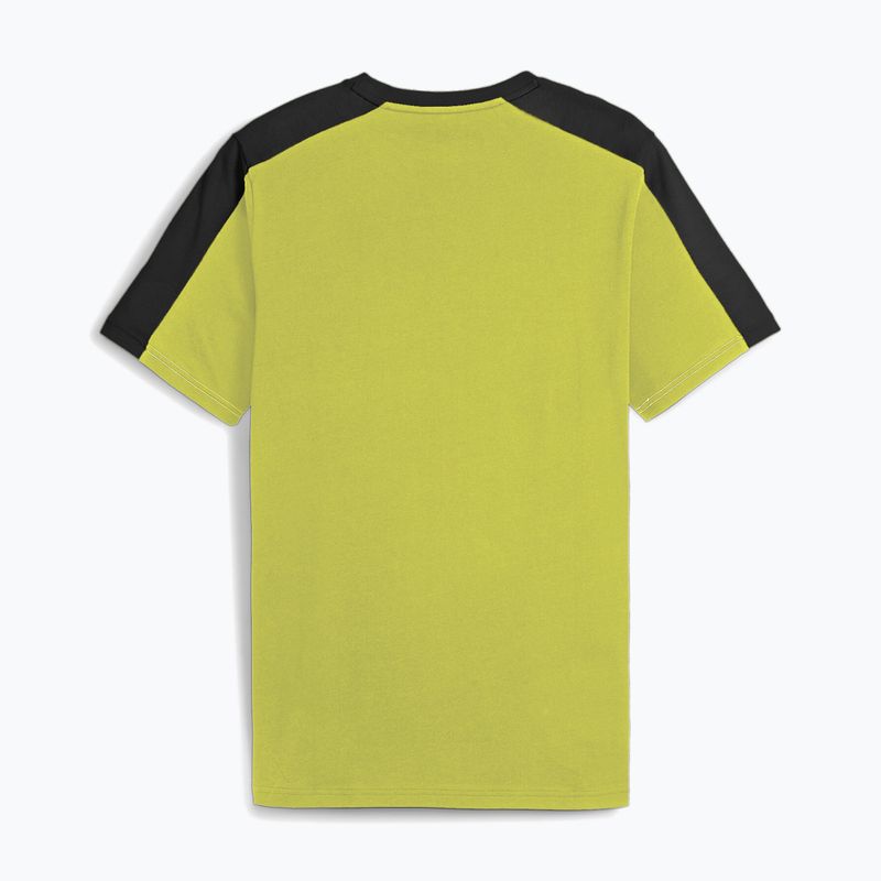 PUMA ESS+ Block Tee für Herren puma schwarz/lime sheen 2