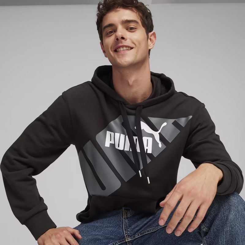 Herren PUMA Power Graphic Hoodie TR puma schwarz 3