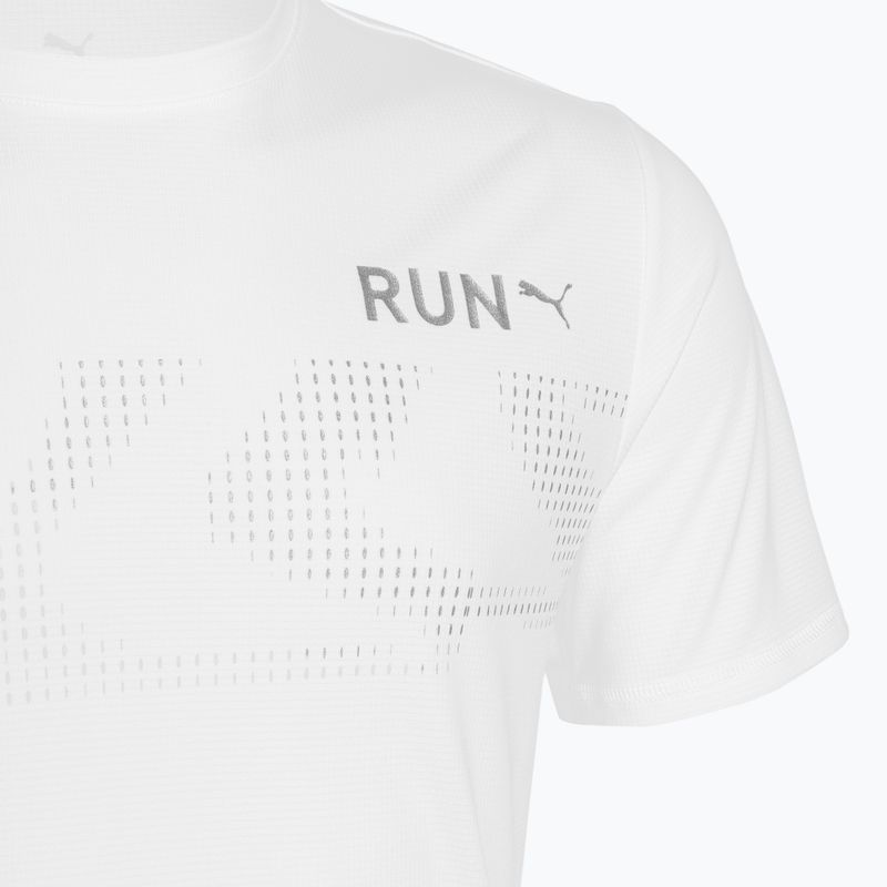 Herren Lauf-T-Shirt PUMA Run Favorite Graphic weiß