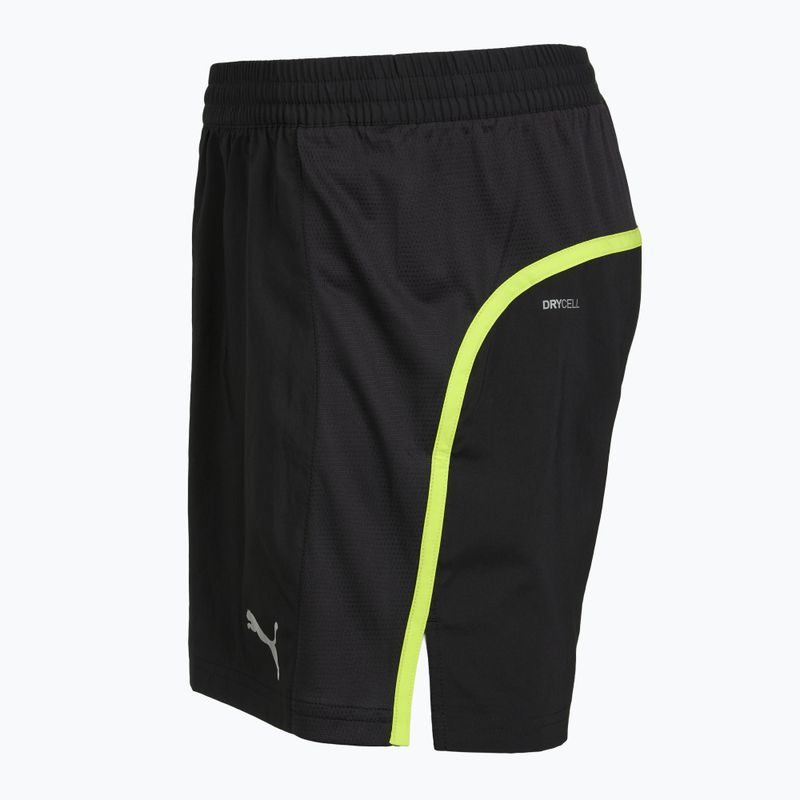 Herren-Laufshorts Puma Run Favorite Velocity 5" Shorts black/lime 3