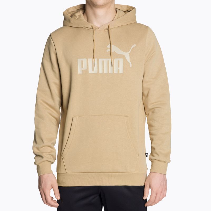 Herren Hoodie Sweatshirt PUMA Essentials Big Logo Hoodie FL prairie tan