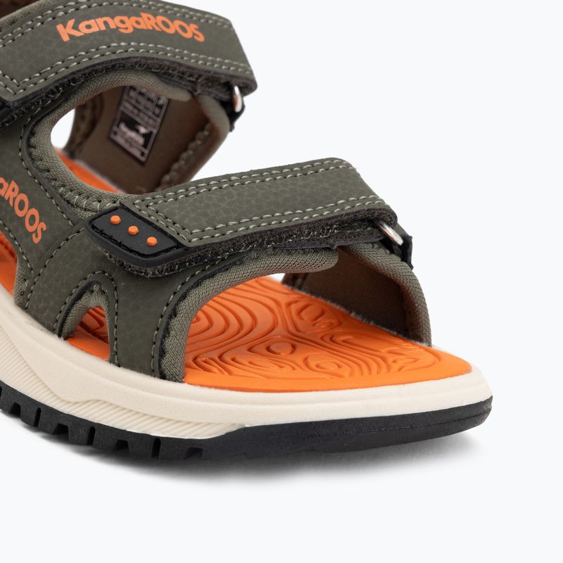Kinder-Sandalen Kangaroos K-AS Ture olive/flame 7