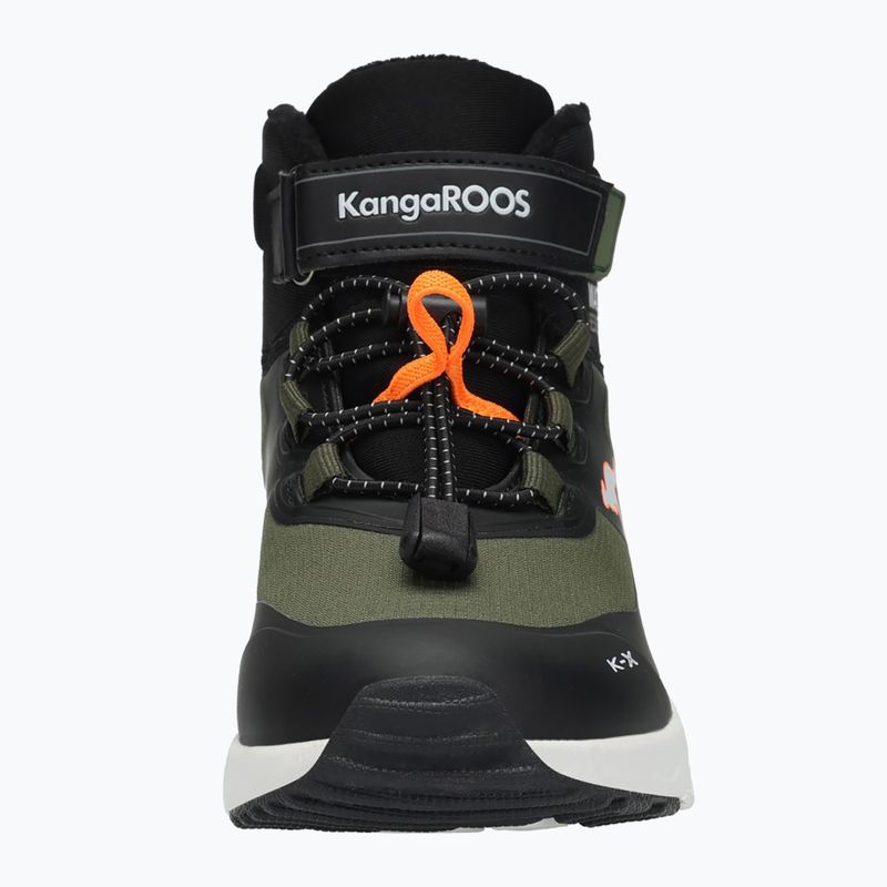 KangaROOS KX-Toke Mid EV Kinderschuhe Militärgrün / Neon Orange 10