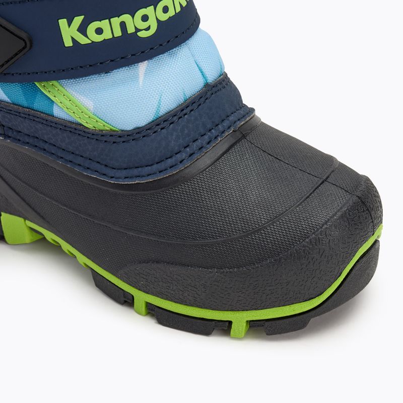 KangaROOS Kanga-Bean IV dk navy/ lime Kinderschneestiefel 7