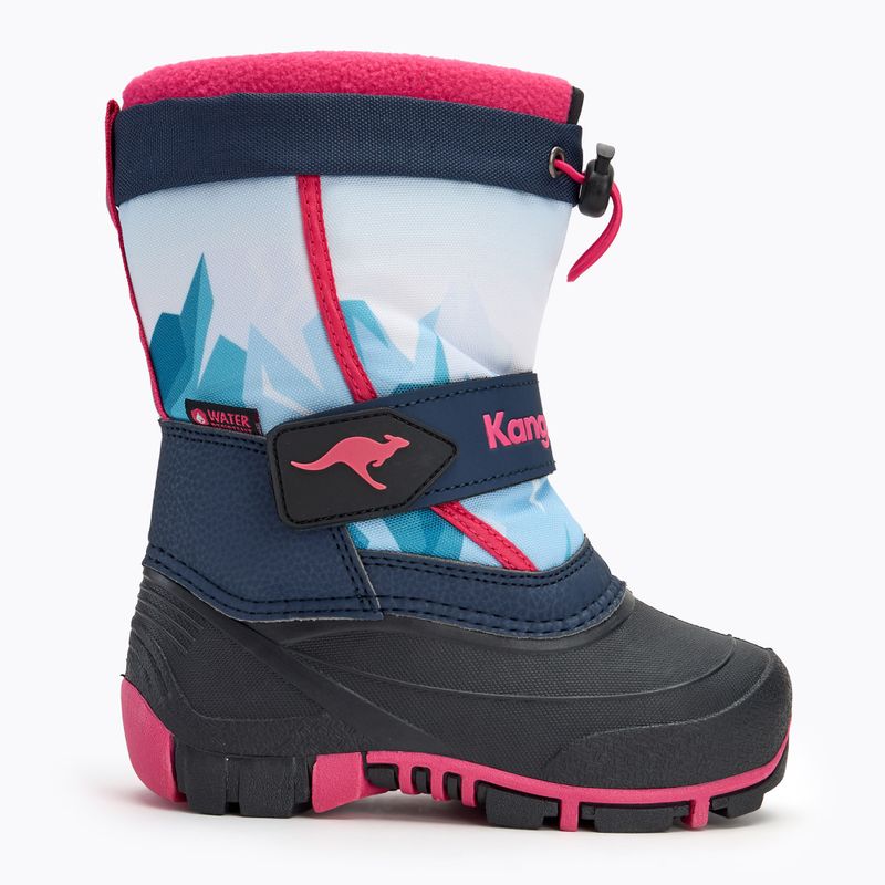 Kinderschneestiefel KangaROOS Kanga-Bean IV dk navy/ daisy pink 2