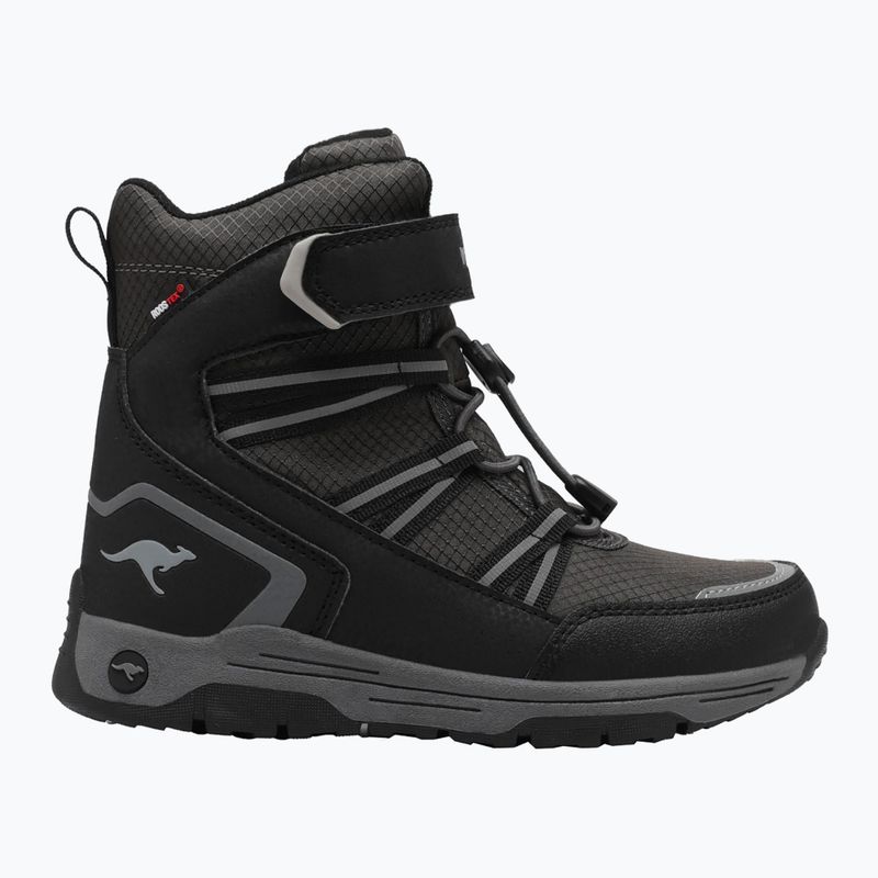 KangaROOS K-MJ Eldora EV RTX jet black / steel grey Junior Schneestiefel 8