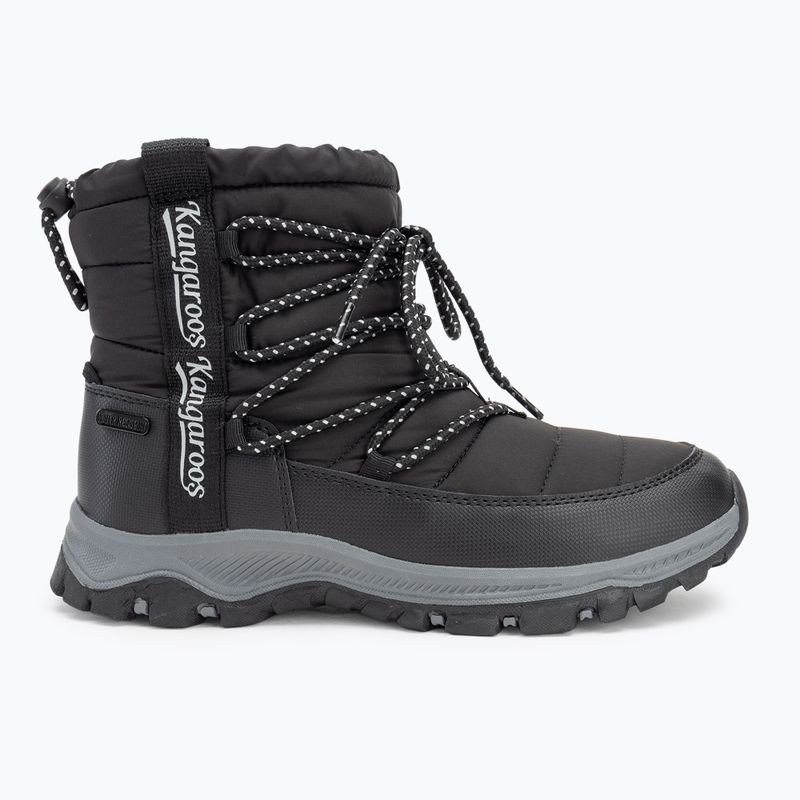 Damen Schneestiefel KangaROOS K-FW Shego jet schwarz / stahlgrau 2