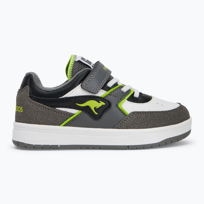 Kinderschuhe KangaROOS K-CP Bounder EV steel grey/neon green 2