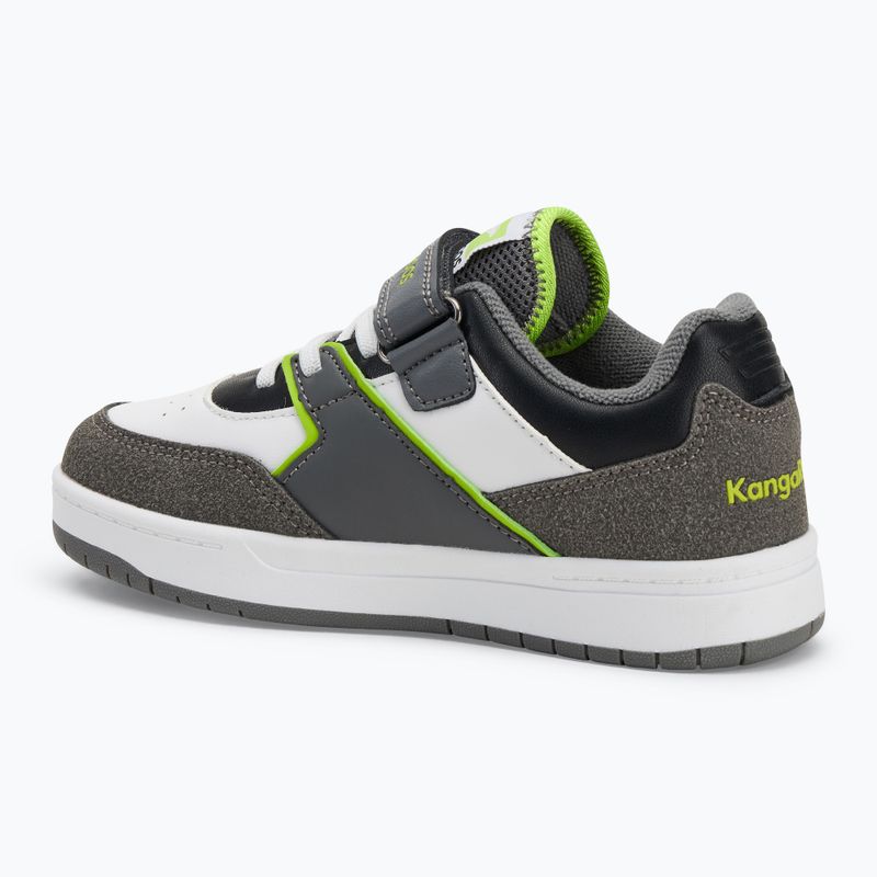 Kinderschuhe KangaROOS K-CP Bounder EV steel grey/neon green 3